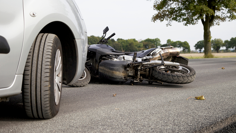 Motorcyclist Critically Injured